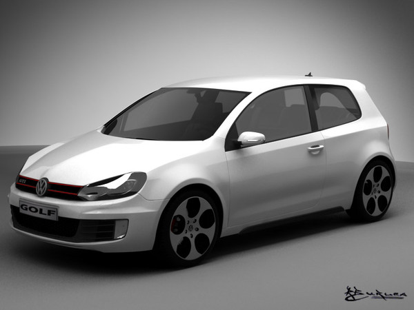 volkswagen golf gti pack 3d model - Volkswagen Golf GTI  Pack by rburlea